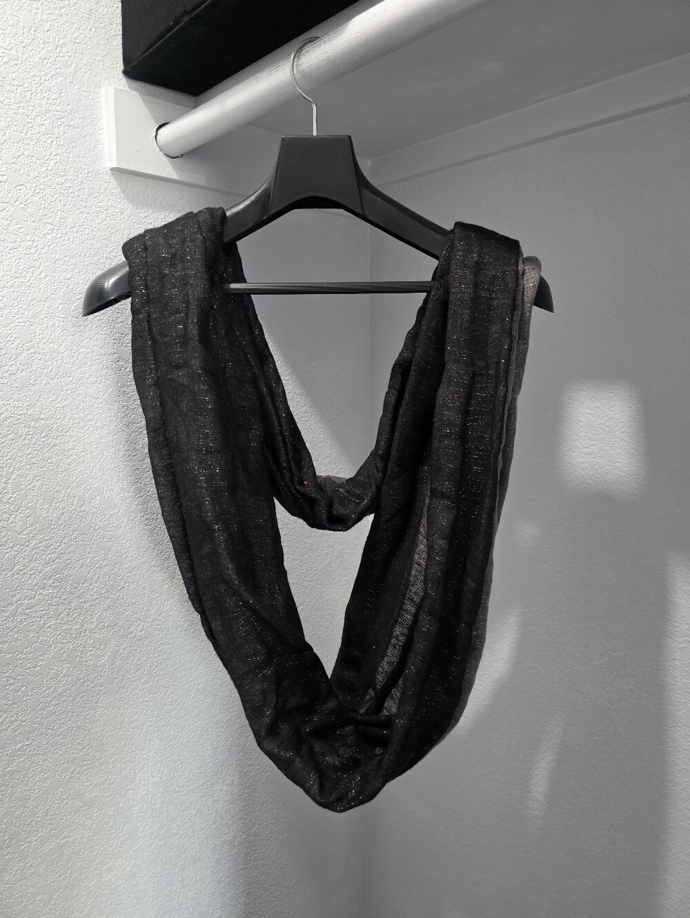 Black And Gray Sparkly Scarf
